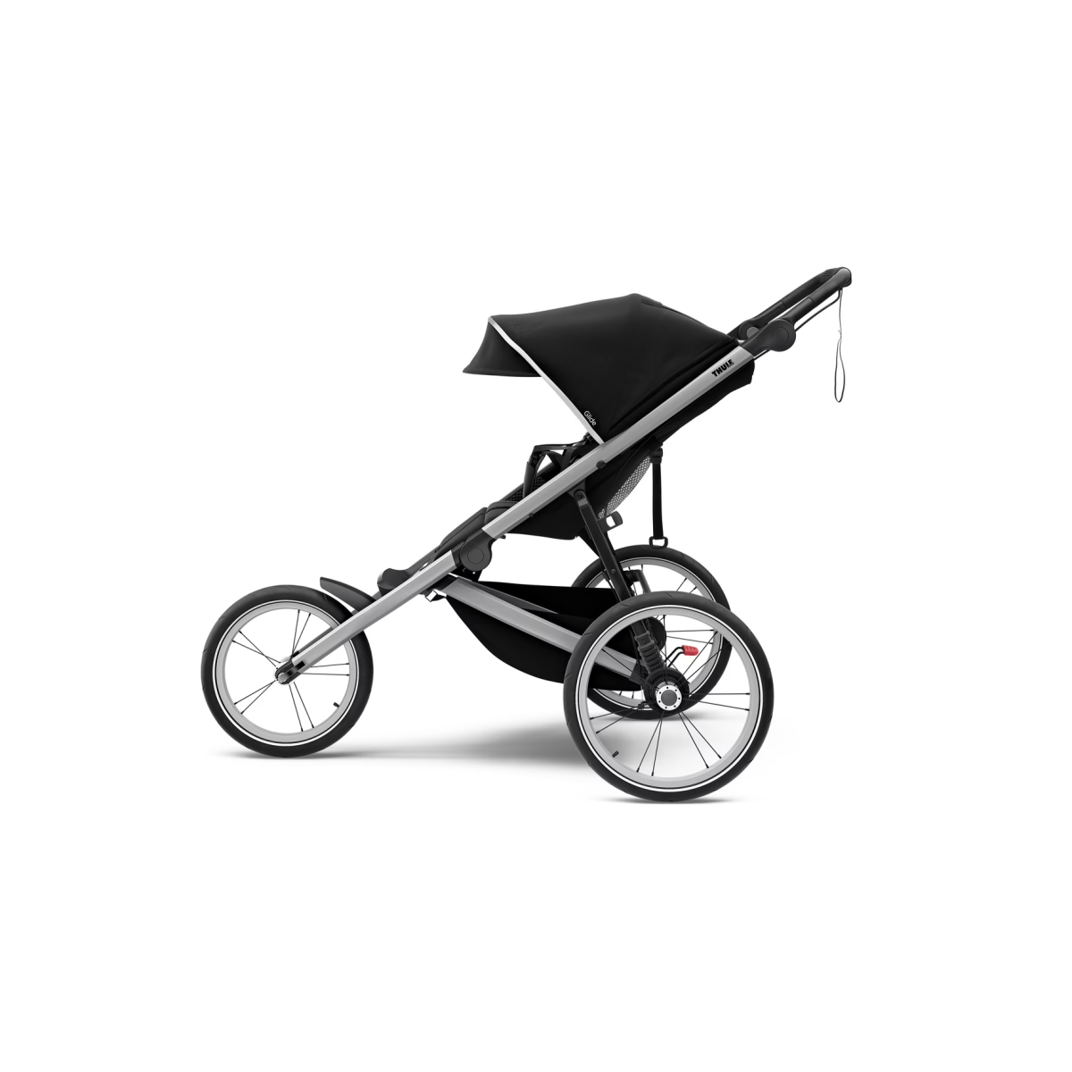 Thule Glide 2 Jogging Stroller Aluminium Jet Black Velonova